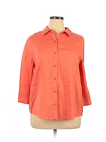 Chico's 3/4 Sleeve Button-Down Shirt (view 1)