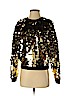 Zara 100% Acrylic Gold Long Sleeve Top Size S - photo 1