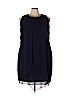 DressBarn 100% Polyester Blue Casual Dress Size 22 - photo 1
