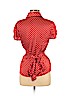 Say What? Red Short Sleeve Blouse Size M - photo 2