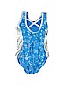 Basic Moves Blue One Piece Swimsuit Size 4 - 5 - photo 2