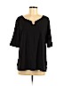 Ellen Tracy Black Short Sleeve T-Shirt Size XXL - photo 1