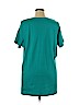 Isaac Mizrahi 100% Cotton Green Short Sleeve T-Shirt Size 2X - photo 2