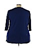 Quacker Factory Blue 3/4 Sleeve Top Size 2X - photo 2