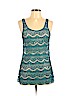 Charlotte Russe 100% Polyester Blue Sleeveless Top Size L - photo 1