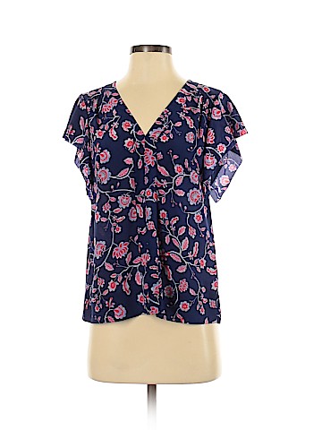 Rebecca Taylor Short Sleeve Silk Top (view 1)