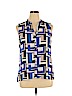 Alfani 100% Polyester Blue Sleeveless Blouse Size 14 - photo 1