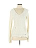 Roxy 100% Cotton Ivory Pullover Sweater Size L - photo 1