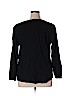 Old Navy Black Long Sleeve Blouse Size XL - photo 2
