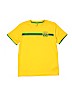 H&M 100% Polyester Yellow Active T-Shirt Size 10 - 12 - photo 1