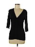 BCBGMAXAZRIA Black 3/4 Sleeve Top Size M - photo 1