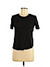 A.L.C. 100% Linen Black Short Sleeve Top Size M - photo 1