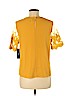 Lulu's 100% Polyester Yellow Short Sleeve Blouse Size M - photo 2