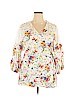 Suzanne Betro 100% Polyester White 3/4 Sleeve Blouse Size 3X - photo 1