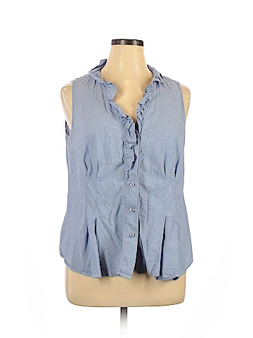 Assorted Brands Sleeveless Button-Down Shirt (view 1)