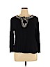Gap 100% Rayon Black 3/4 Sleeve Blouse Size XL - photo 1
