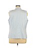 Jones New York 100% Cotton Blue Sleeveless Top Size 16W - photo 2