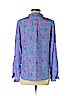 Alice & Trixie 100% Silk Blue Long Sleeve Button-Down Shirt Size S - photo 2
