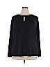 Liz Claiborne Black Long Sleeve Top Size 1X - photo 1