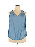 Old Navy Blue Sleeveless Blouse Size XXL - photo 1