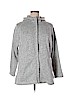Lands' End 100% Polyester Gray Zip Up Hoodie Size 1X - photo 1