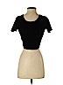 Forever 21 Black Short Sleeve Top Size S - photo 2