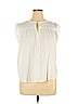 Ann Taylor LOFT 100% Viscose White Short Sleeve Blouse Size XL - photo 1