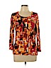 St. John Orange Long Sleeve Top Size L - photo 1