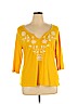 Old Navy Yellow 3/4 Sleeve Top Size XL - photo 1