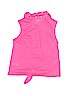 Justice 100% Polyester Pink Sleeveless Top Size 8 - photo 2