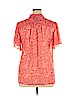 Ann Taylor LOFT 100% Polyester Orange Short Sleeve Blouse Size XL - photo 2