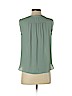 Ann Taylor LOFT Outlet 100% Polyester Green Sleeveless Blouse Size S (petite) - photo 2