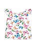Justice White Short Sleeve Top Size 10 - photo 1