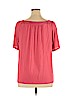 Ann Taylor LOFT Pink Short Sleeve Top Size XL - photo 2