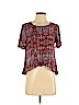 Forever 21 Burgundy Short Sleeve Blouse Size S - photo 1