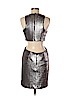 Halston Heritage Silver Cocktail Dress Size 6 - photo 2
