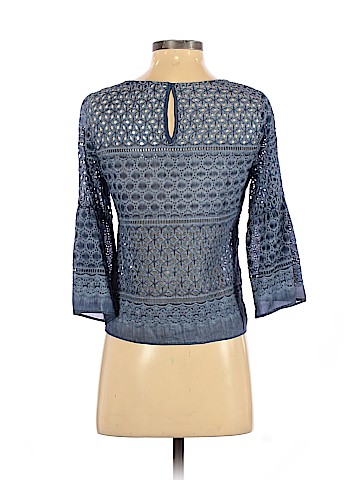 Lavender Brown 3/4 Sleeve Blouse (view 2)