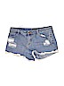 Forever 21 Plus Blue Denim Shorts Size 14 - photo 1