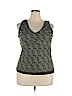 Old Navy 100% Nylon Green Sleeveless Blouse Size XXL - photo 1