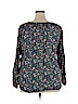 Old Navy 100% Rayon Blue Long Sleeve Blouse Size XXL - photo 2