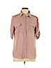 Lulu's 100% Polyester Pink Short Sleeve Blouse Size L - photo 1