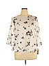 Apt. 9 100% Polyester White 3/4 Sleeve Blouse Size XL - photo 1