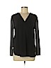 Ann Taylor LOFT Black Long Sleeve Top Size M (petite) - photo 1