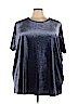 Unbranded Blue Short Sleeve Blouse Size 4X - photo 1
