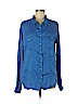 Pete & Greta Blue Long Sleeve Button-Down Shirt Size M - photo 1