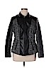CB Black Faux Leather Jacket Size 1X - photo 1