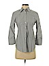 Elizabeth and James 100% Cotton Gray Long Sleeve Button-Down Shirt Size XS - photo 1