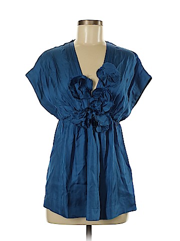 Robert Rodriguez Short Sleeve Silk Top (view 1)