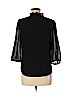Ann Taylor 100% Polyester Black Long Sleeve Blouse Size M (petite) - photo 2