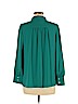 Ann Taylor LOFT 100% Polyester Teal Long Sleeve Button-Down Shirt Size M (petite) - photo 2
